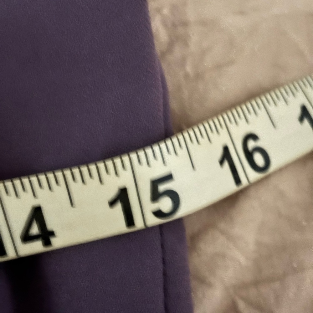 Wilfred purple faux wrap Mini Dress pockets xxs - Picture 15 of 15